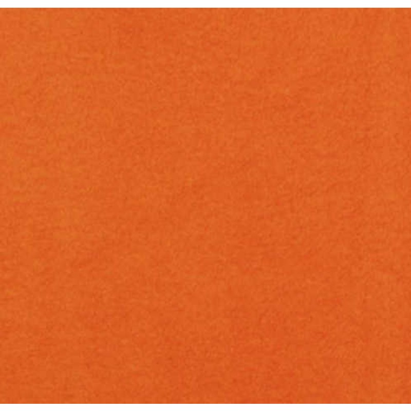 Chantal : Orange micro fiber fleece. - 165 cm bred - SENDES KUN TILPAKKESHOPS