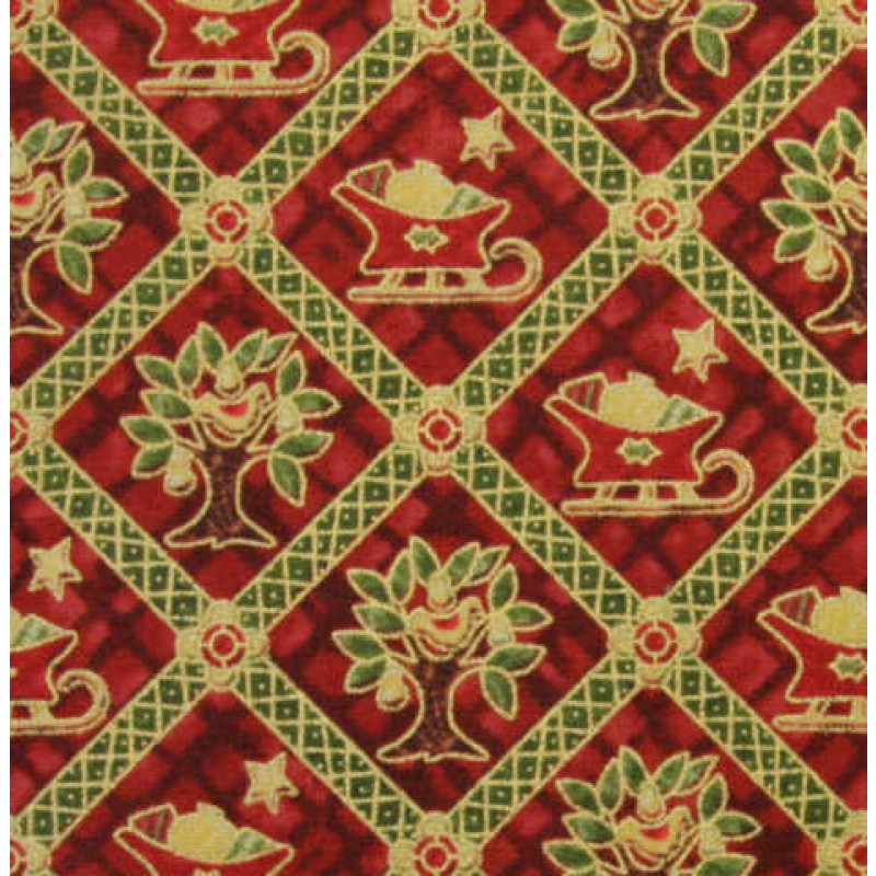 Christmas memories Sleigh Plad - NEDSAT : 80.- pr meter.