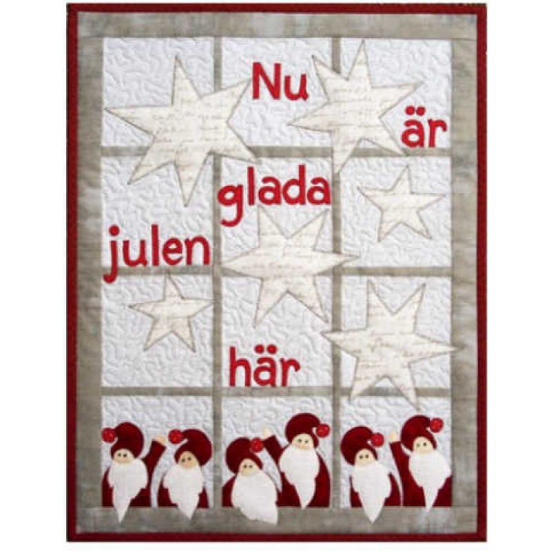 Solbritt & Maria quilt mønster : Nu är glada julen här