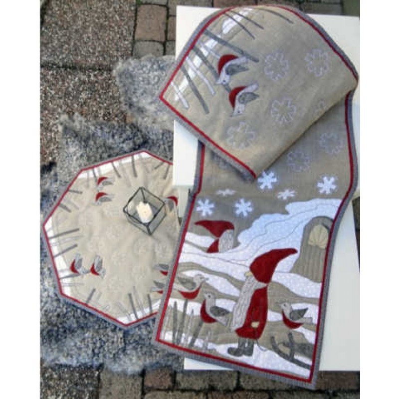 Solbritt & Maria quilt mønster : Hemma hos tomtarna