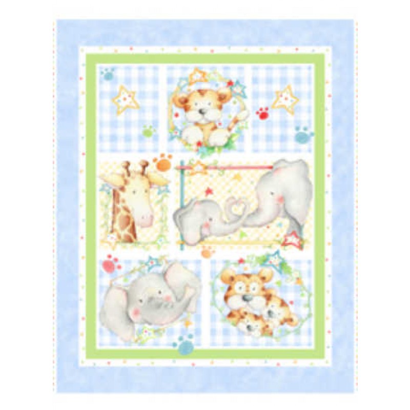 Cuddle Time : Tæppe panel - lyseblå