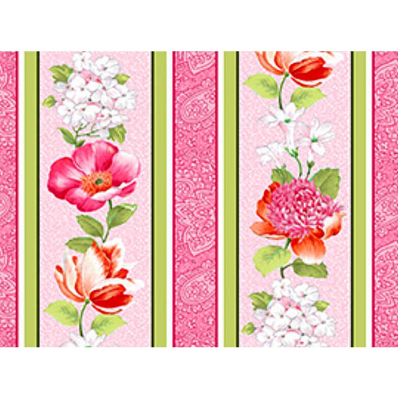 Adele : Panel med skønne sommerblomster