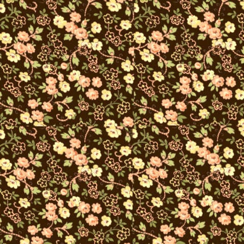 Petal Pushers : Brun - NEDSAT : 60.- pr meter.