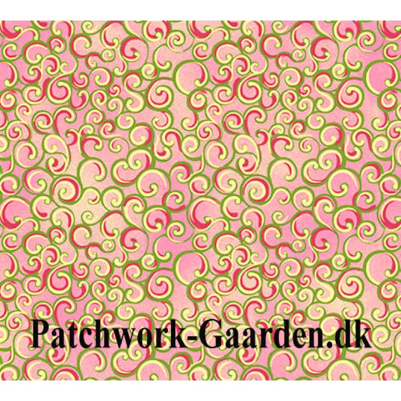 Garden Grandeur : Scroll - Pink