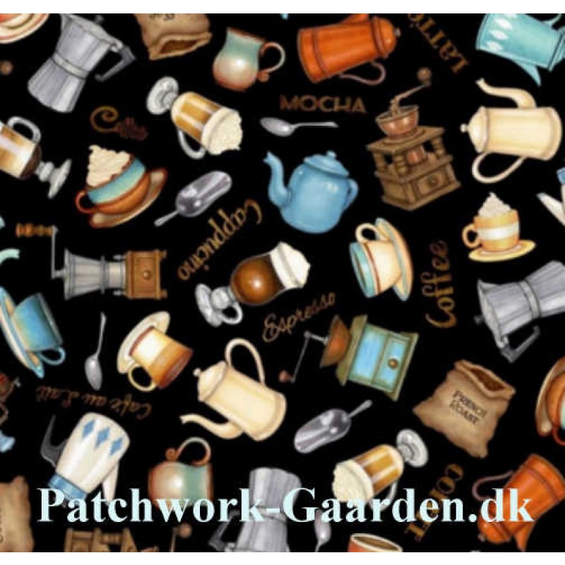 Cafe All Day : Kaffe motiver - Mørk