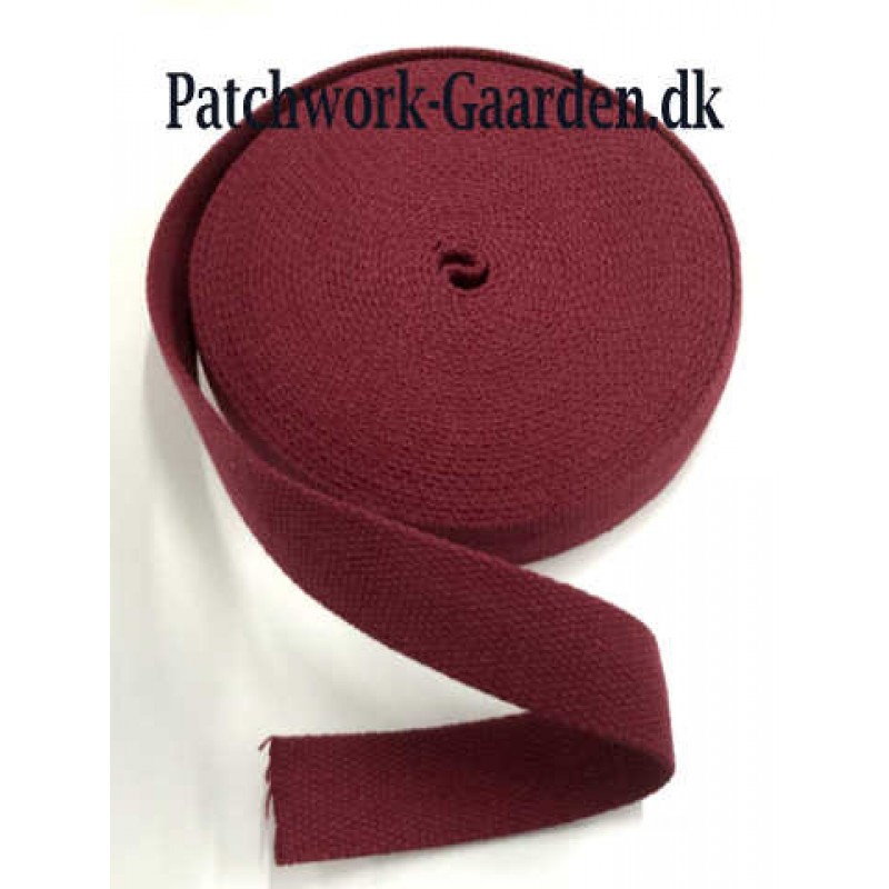 BomuldsGjord - 30 mm - Bordeaux