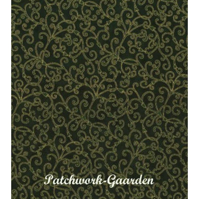 Good Tidings : Grøn med guld streger.