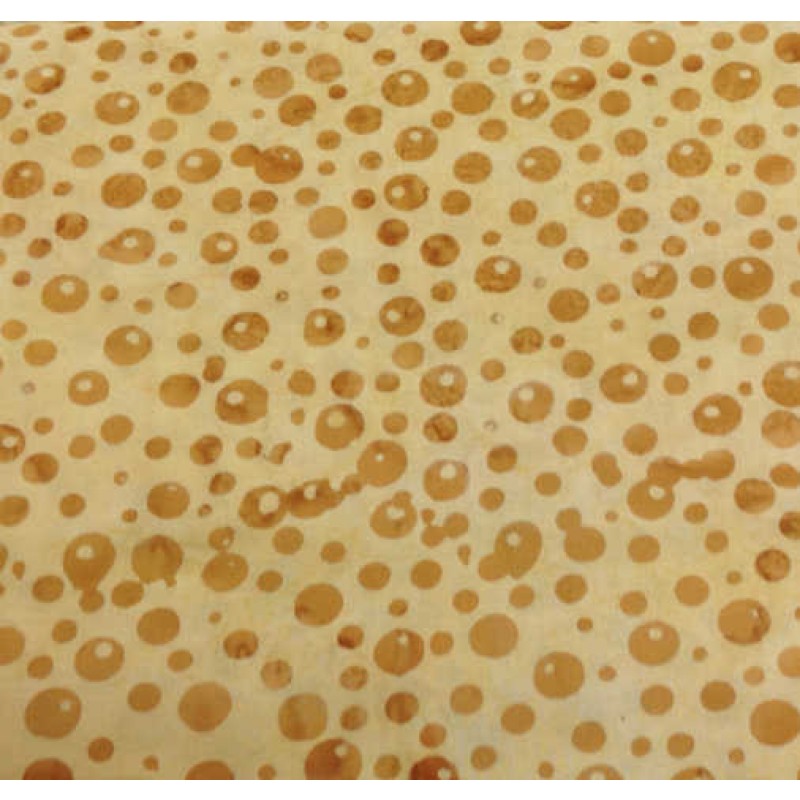 Bali Handpaint : Lys brun med prikker