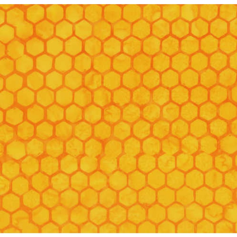 Hoffmann Bali Batik : Orange sekskanter