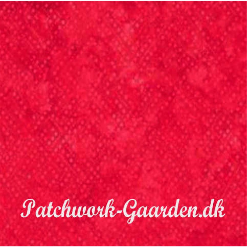 Bali Handpaints : Rød m/prikker