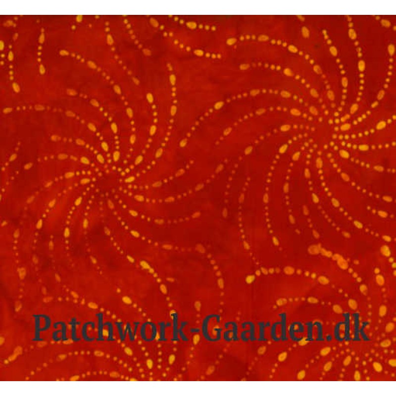 Bali Handpaints : Ditzy Spirals Chilies