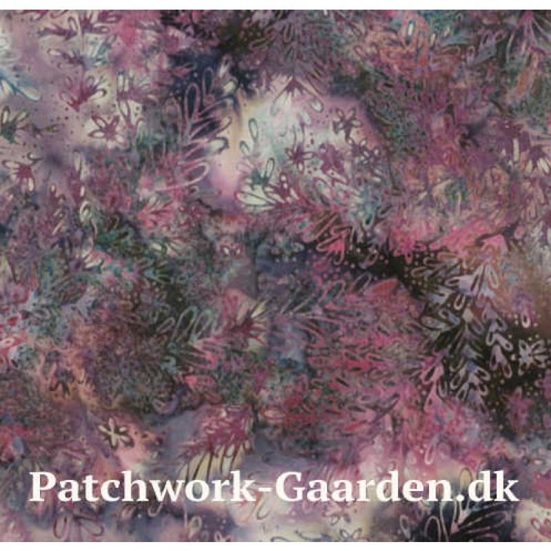 Bali Handpaint : All over leaf- May