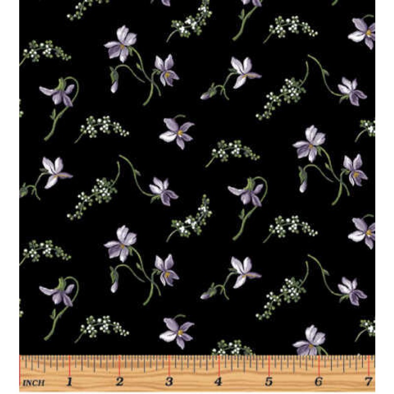 Accent On Magnolias : Små lilla blomster