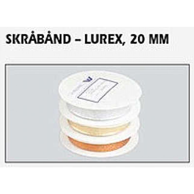 Skråbånd Lurex 20 mm - Bronze
