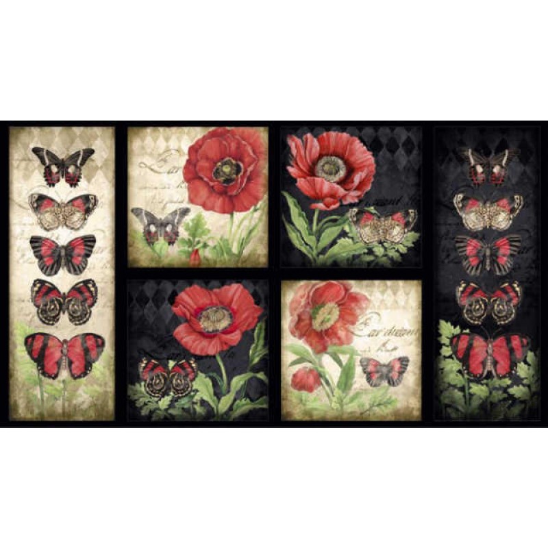 Harlequin Poppies : Panel