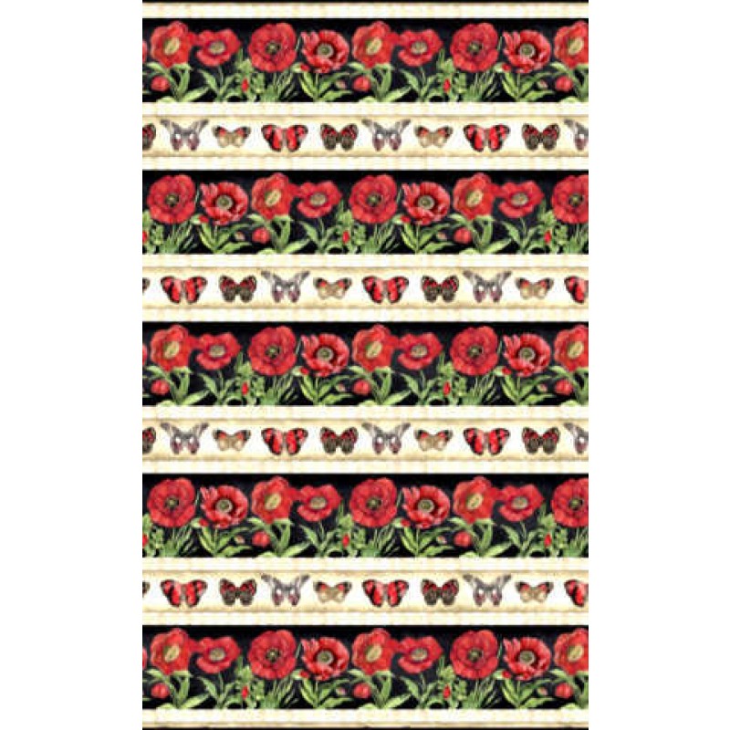 HARLEQUIN POPPIES : PANEL II