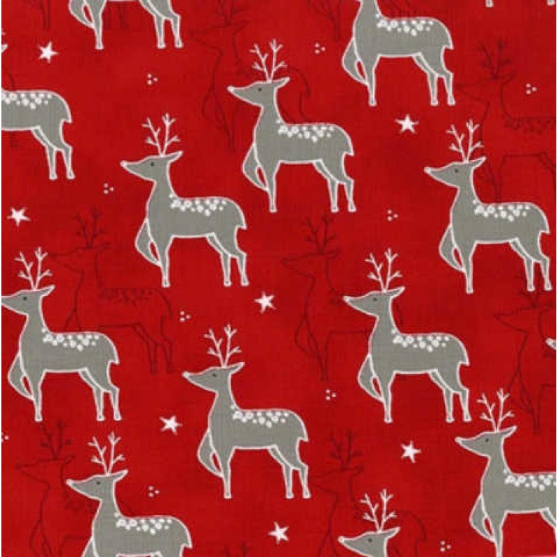 Moda : Jol - rød m/ rensdyr