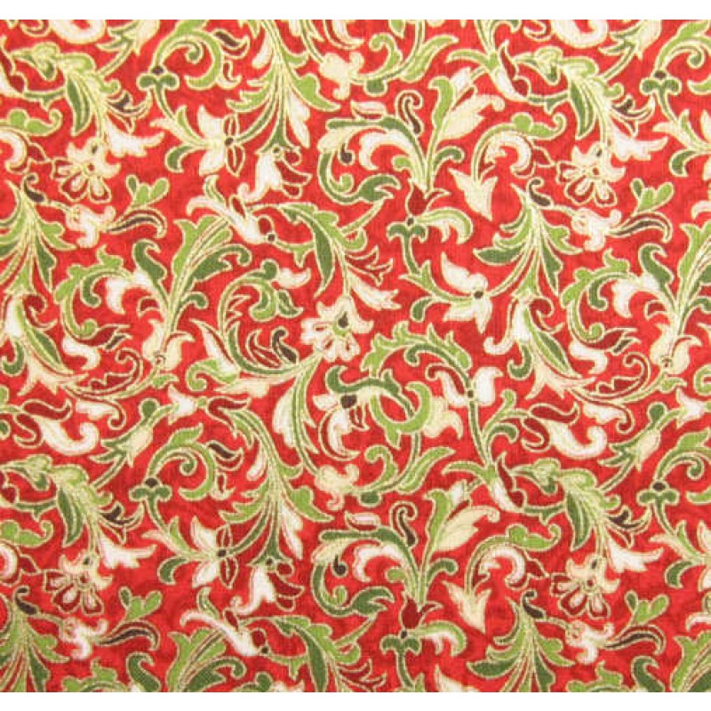 Yuletide : rød - NEDSAT : 80.- pr meter.