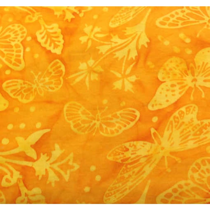 Floragraphix Batik : Orange sommer fugle