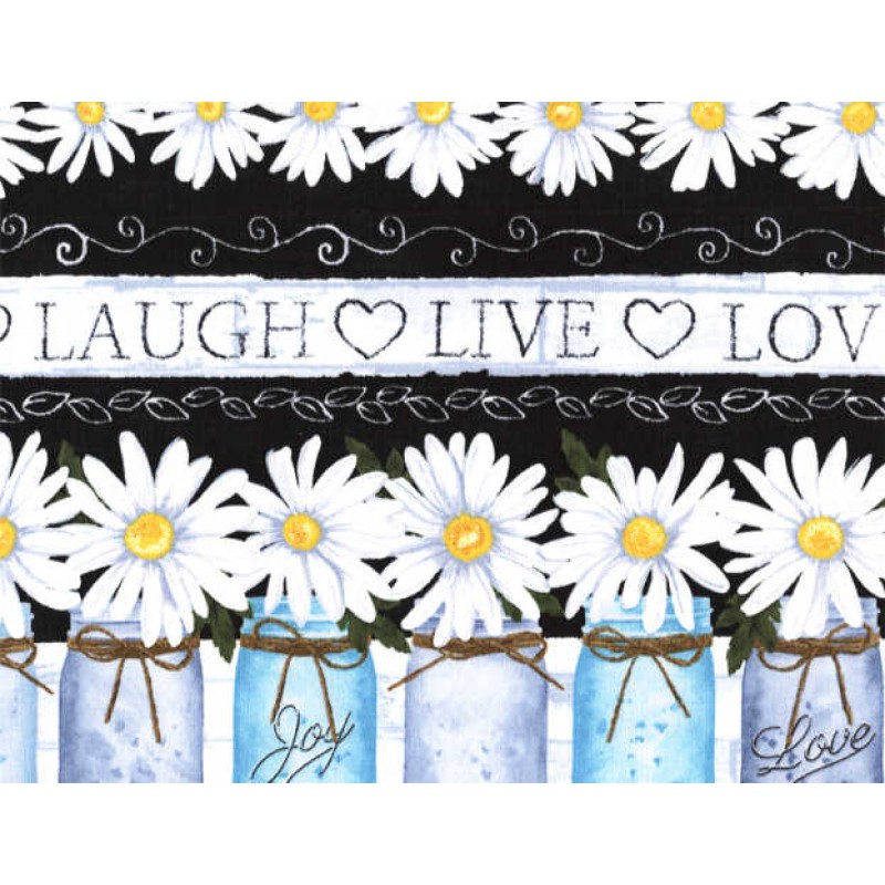 Daisy Stripe : Marguritter i glas