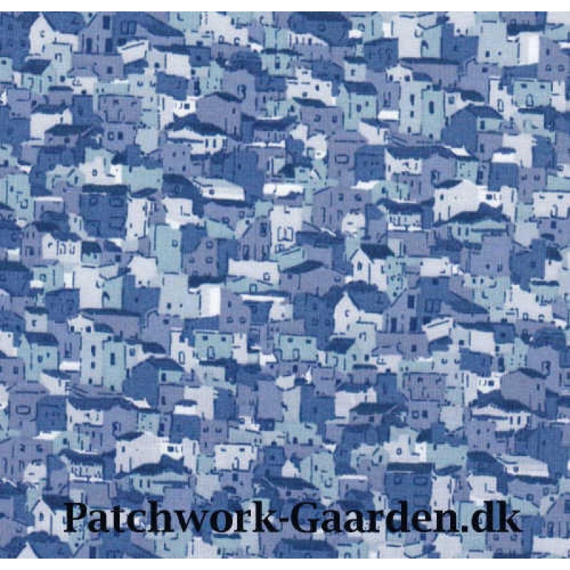 Quilters Coordinates : Huse - Blå
