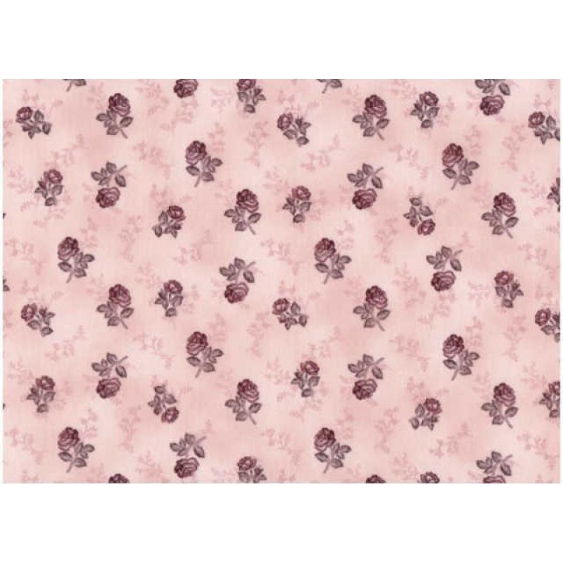 Quilters Basic : Bordeaux roser - NEDSAT : 80.- pr meter.