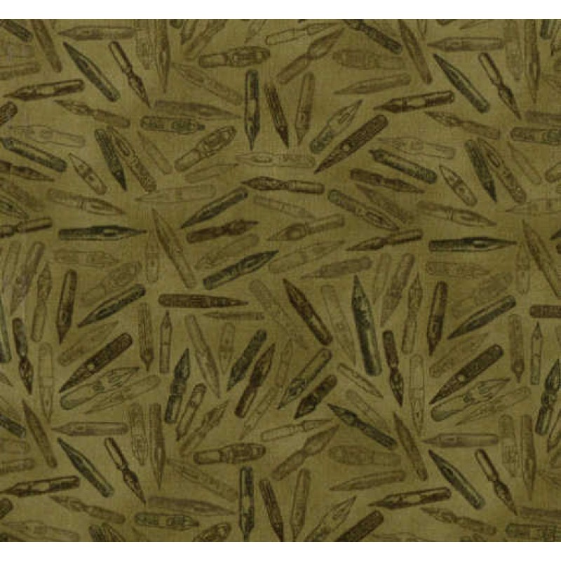 Quilters Basic Special : Penne spidser - oliven grøn