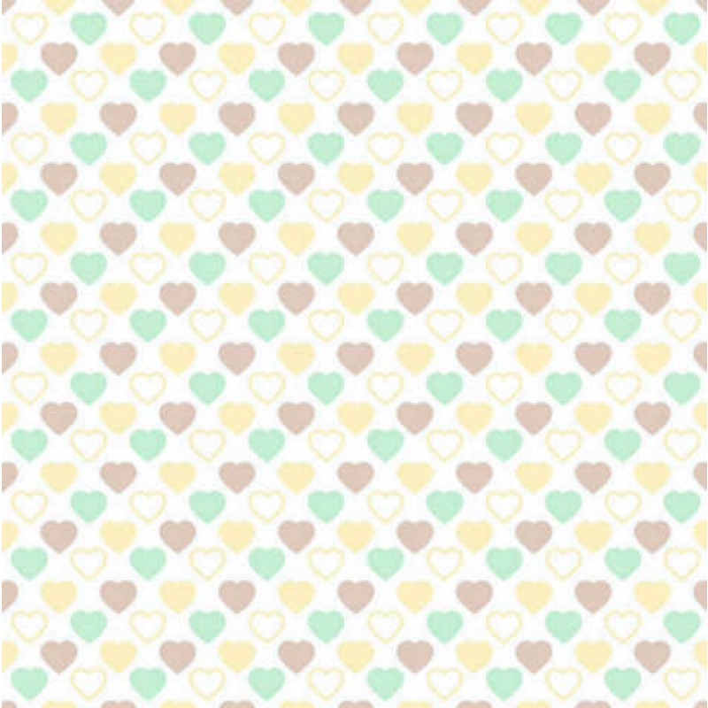 Quilters Basic Harmony : Pastel Hjerter