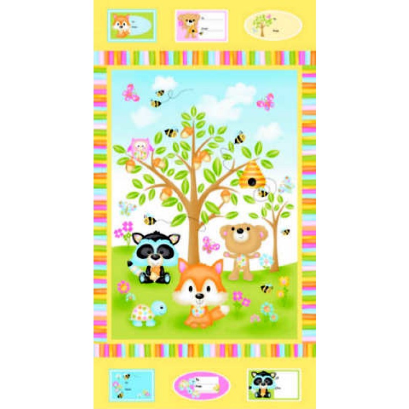 Woodland Cuties : Tæppe Panel.