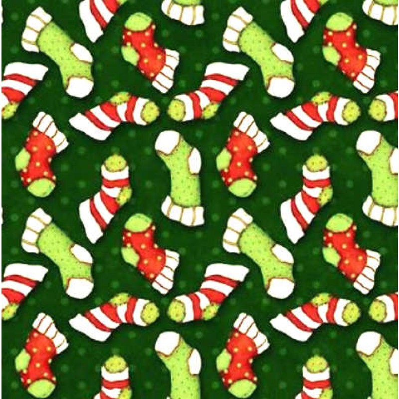 Kringle Krossing : Julesokker - grøn