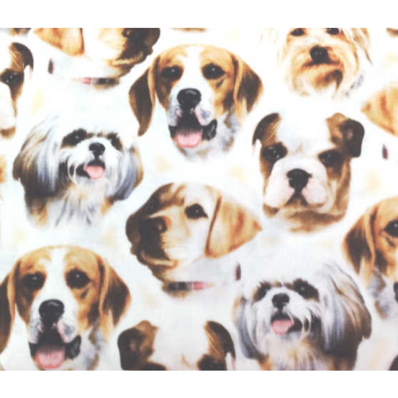 Puppie n' Kitten : Hvalpe ansigter - NEDSAT : 80.- pr meter.