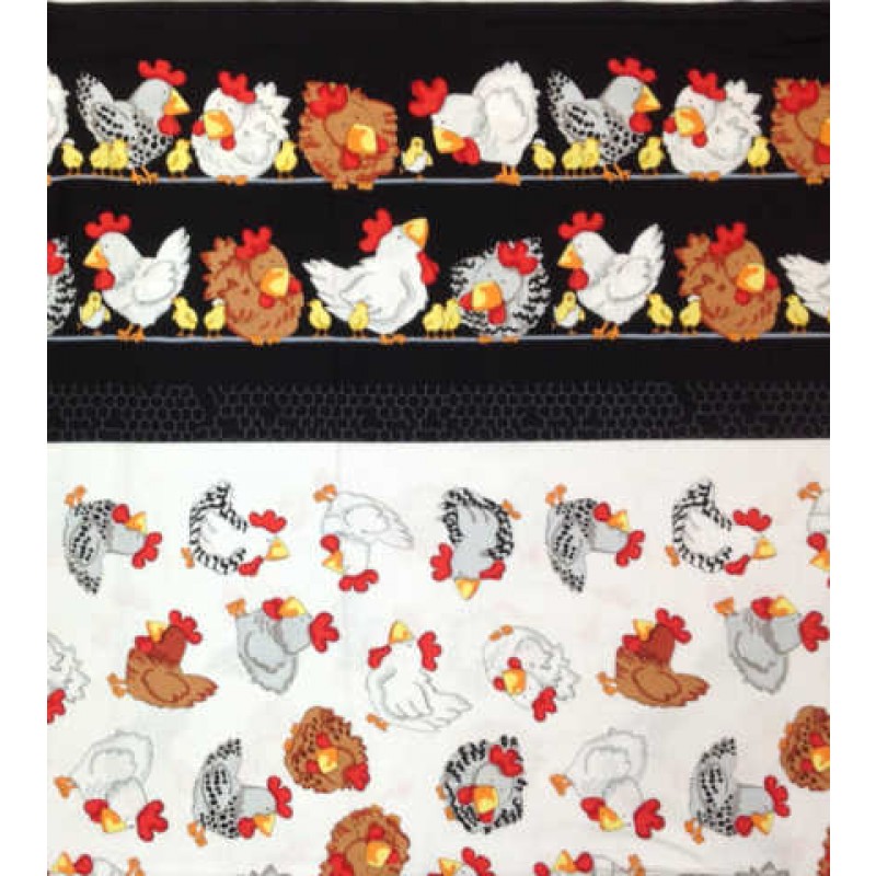 Fowl Play : Hønse panel i sort og hvidt