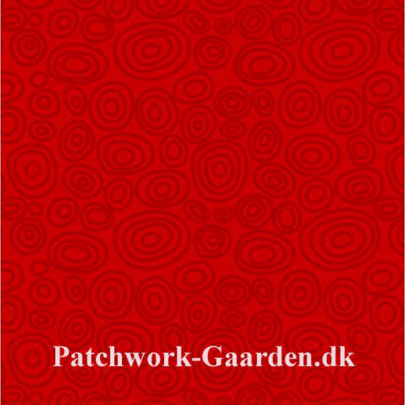 bear essential II : Rød m/ ovale cirkler