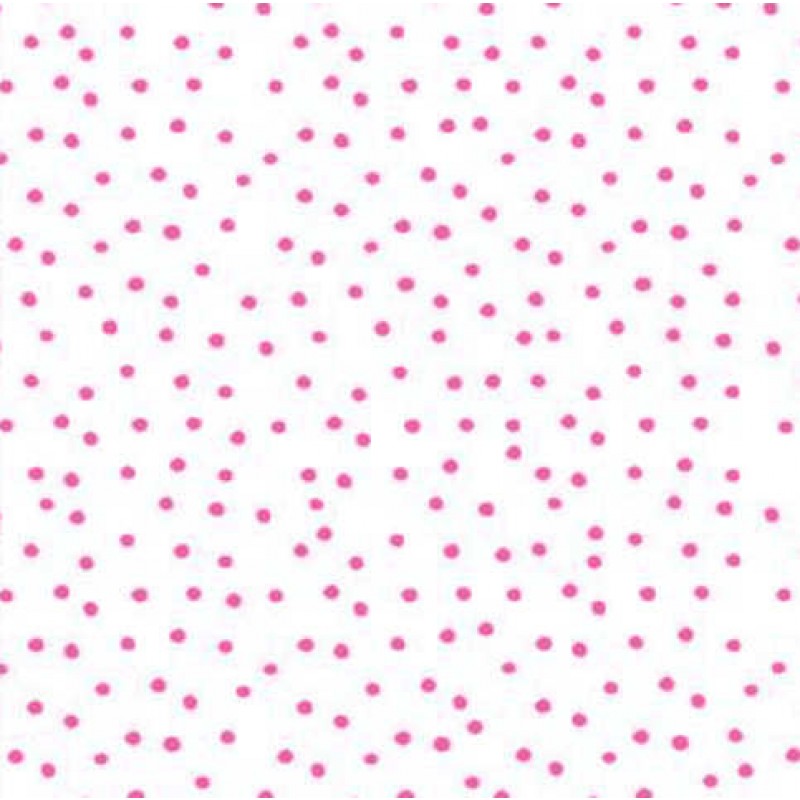 On the Mend : Hvid m/ lyserøde prikker