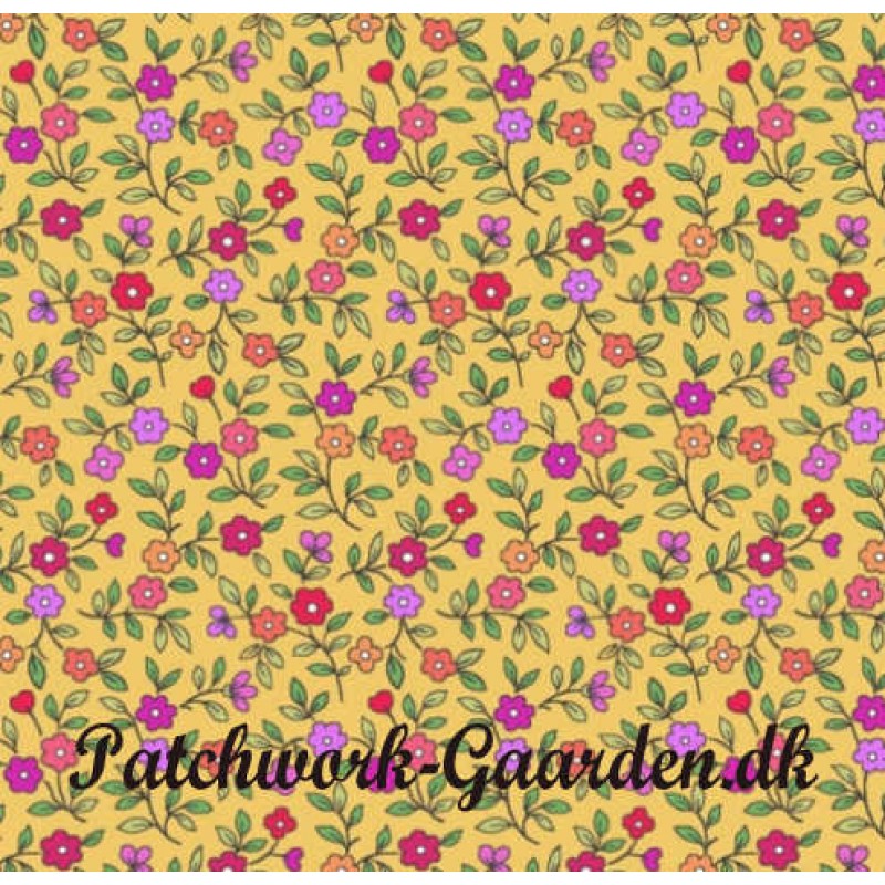 Shop Hop - Gul m/blomster