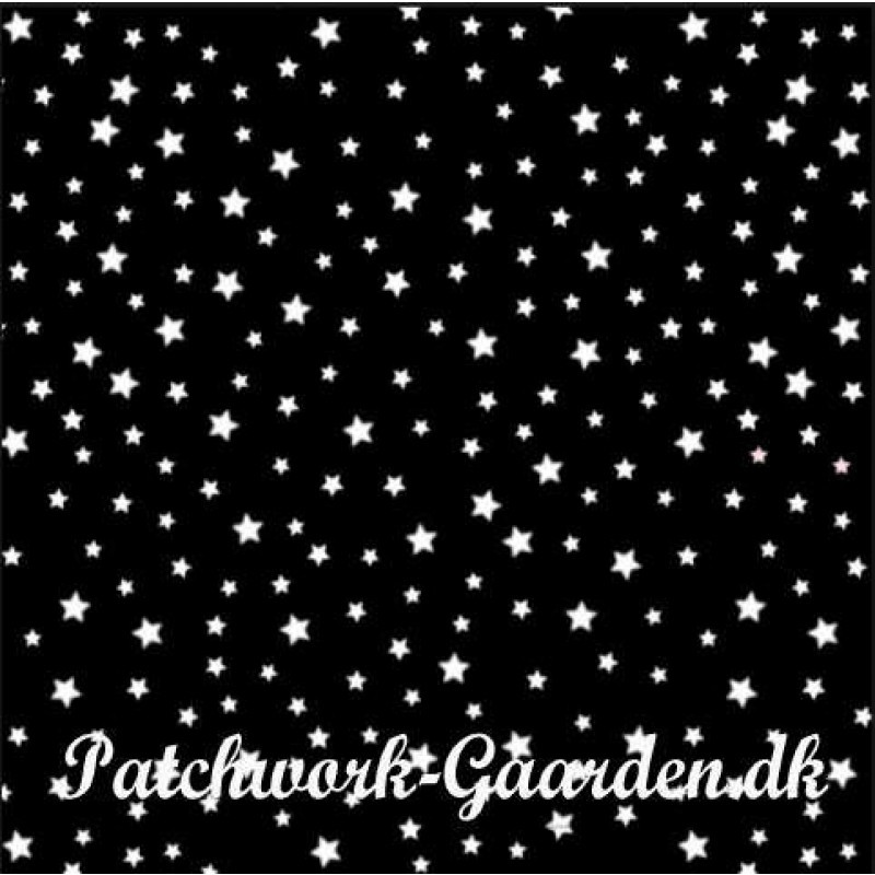 Black, White & bright : Sort m/ Hvide stjerner.