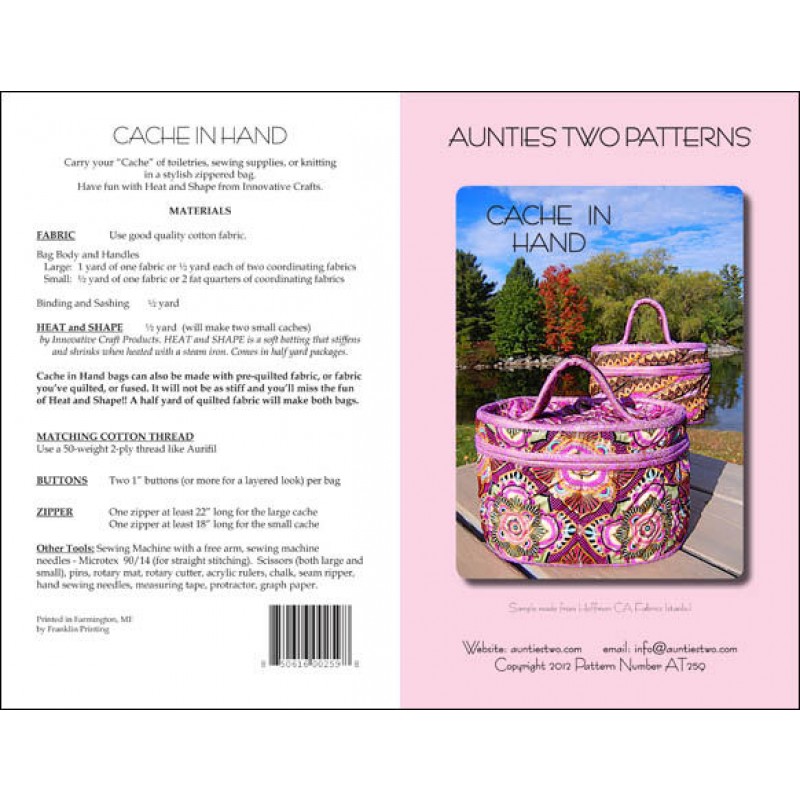 Cache in Hand - oval boks taske.