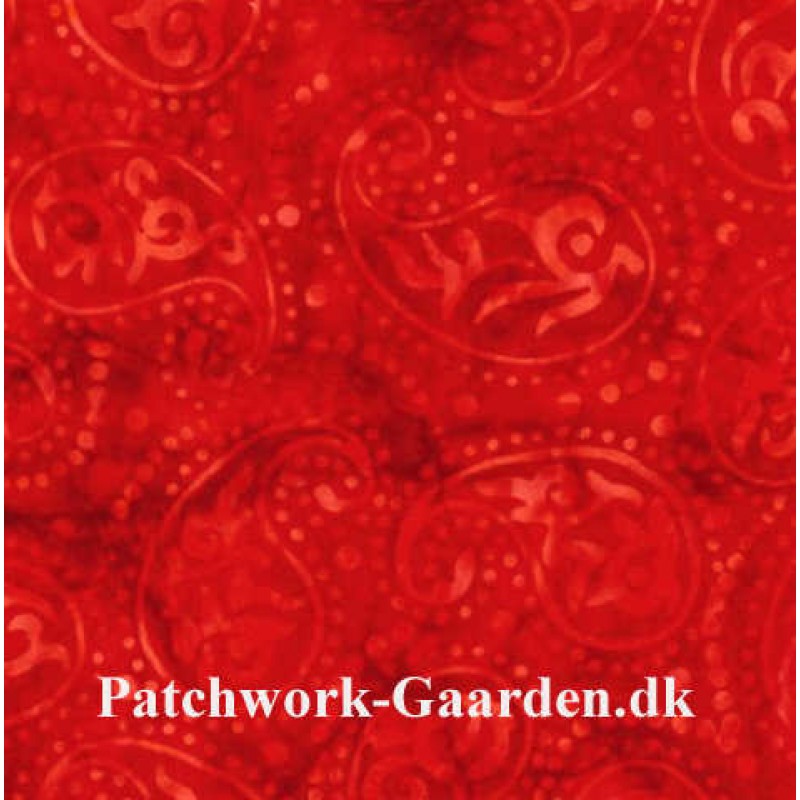 Java Batiks : Rød