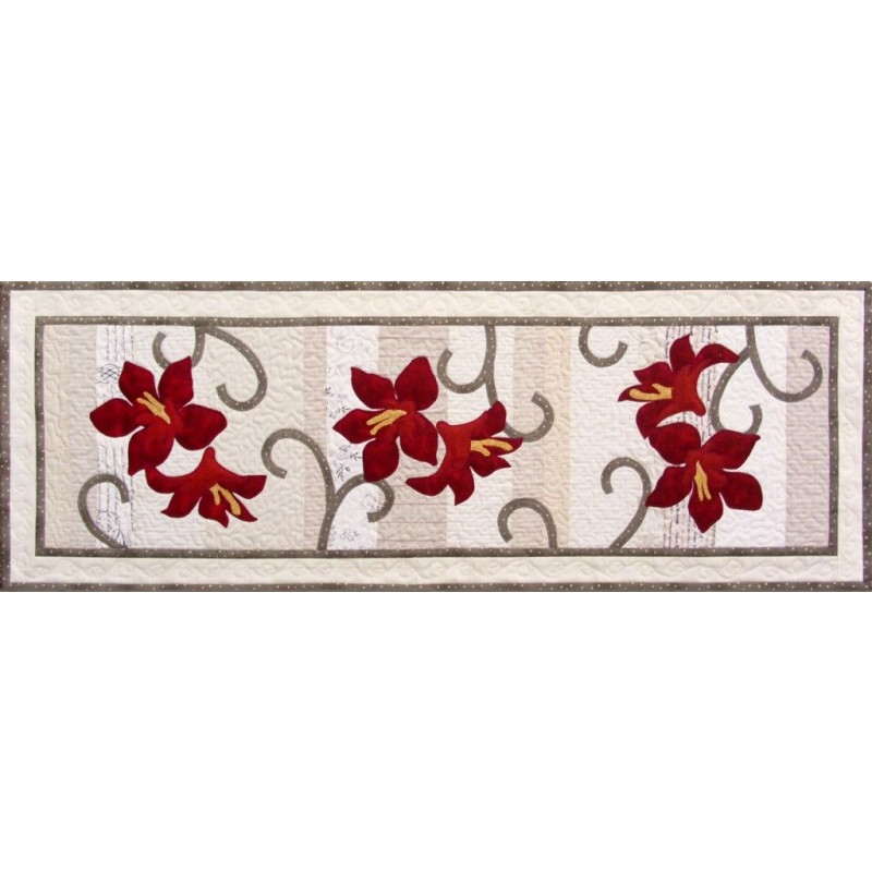 Solbritt & Maria quilt mønster : Amaryllis