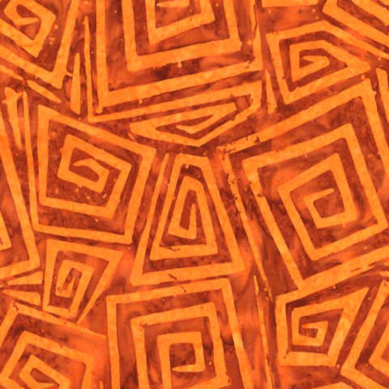 Tonga Spooky Funhouse Batik : Flame