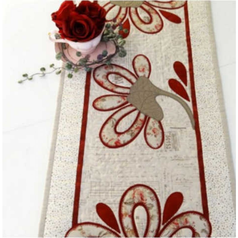 Solbritt & Maria quilt mønster : Gammaldags Blomma Fantasi