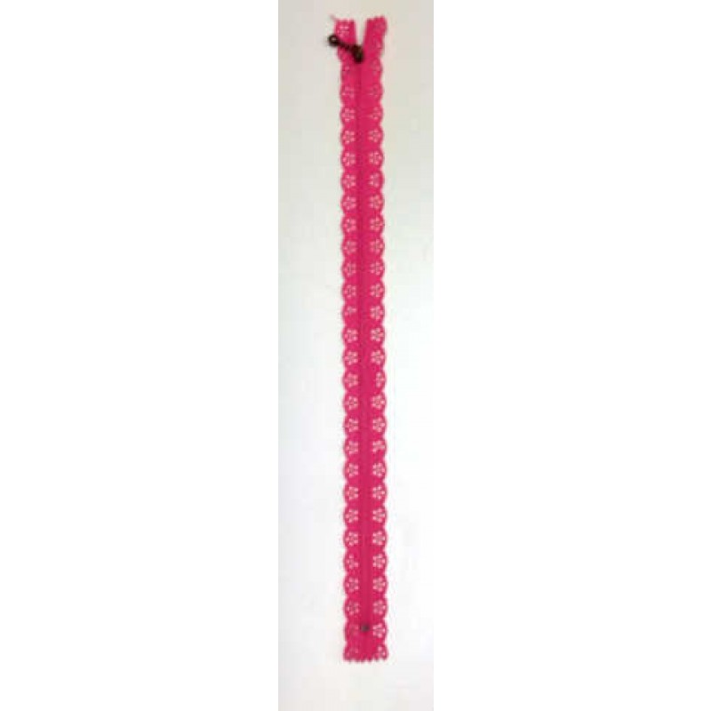 Blonde lynlås - Pink