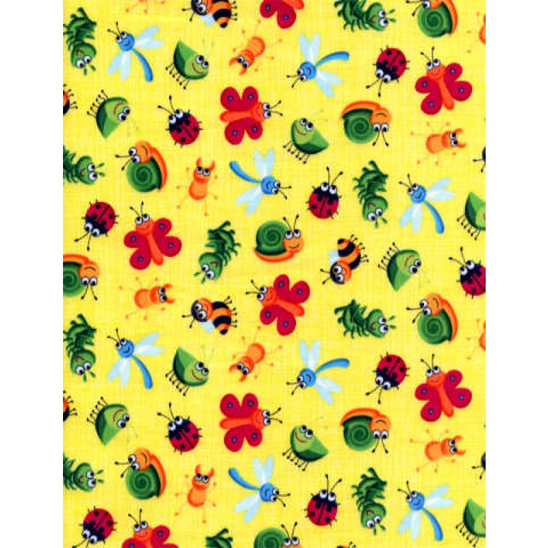 Mini Happy Bugs : Mini insekter - gul