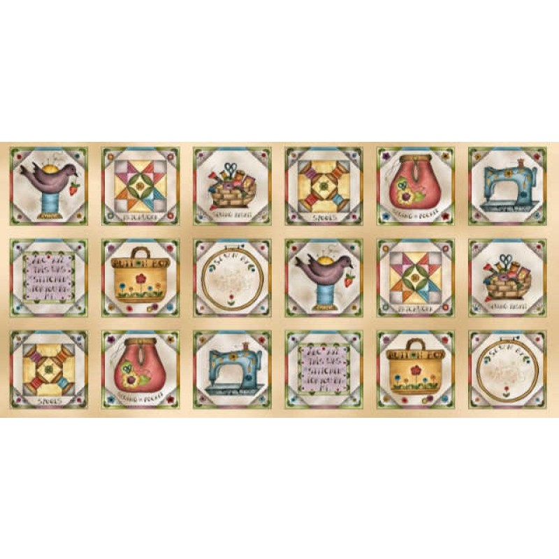 Stitchery Patchwork : Panel