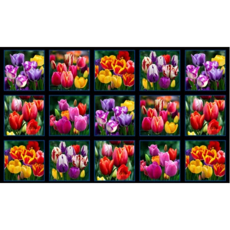 Digital Garden - Tulipaner panel