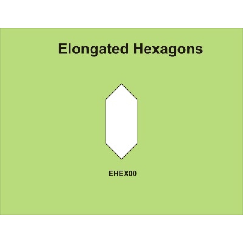 1" / 2" - Aflange Hexagon skabelon - 50 stk