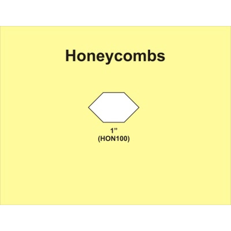 1" - Honeycomb skabelon - 50 stk