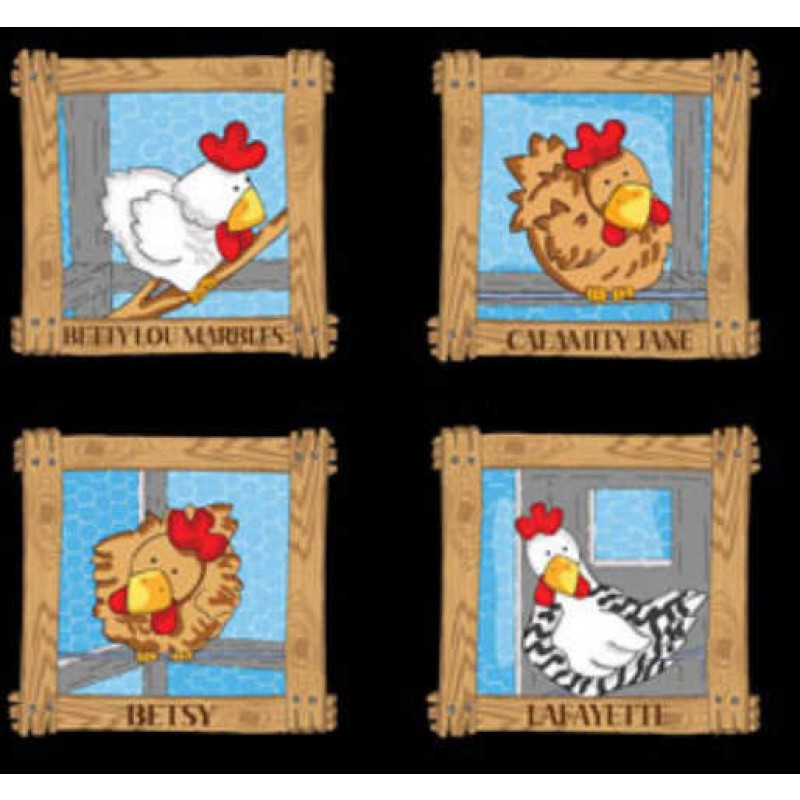 Fowl Play : Hønse billeder - Sort