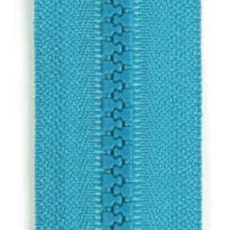 6 mm lynlås i metermål - Turkis