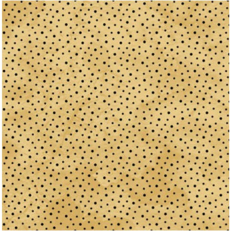 In stitches : Creme m/ sorte prikker